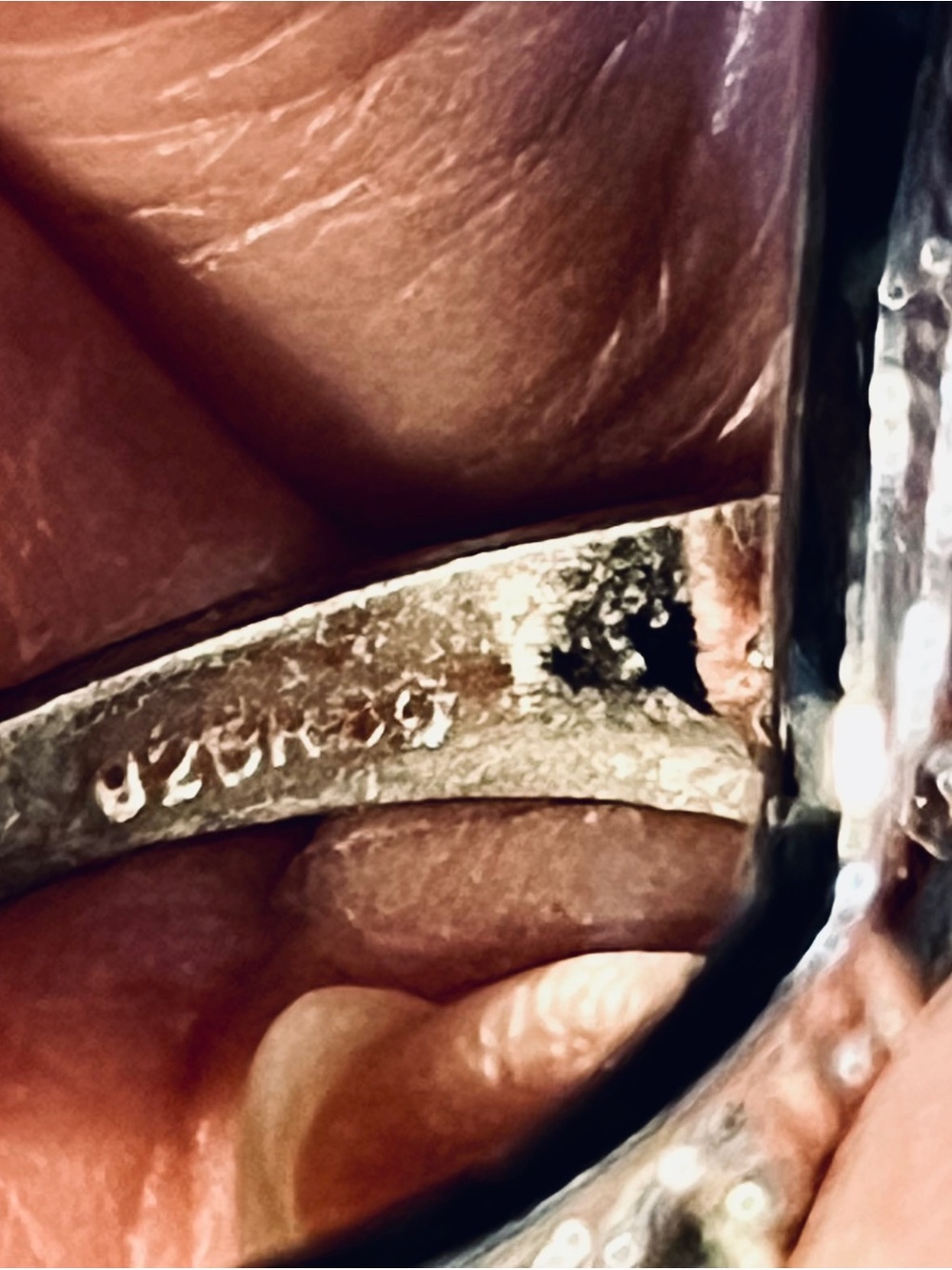 Filigree Three-Stone 925 silver Ring - Picture 2 of 6